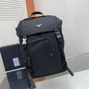 Prada Nylon Backpack with Saffiano Leather Trim image 1