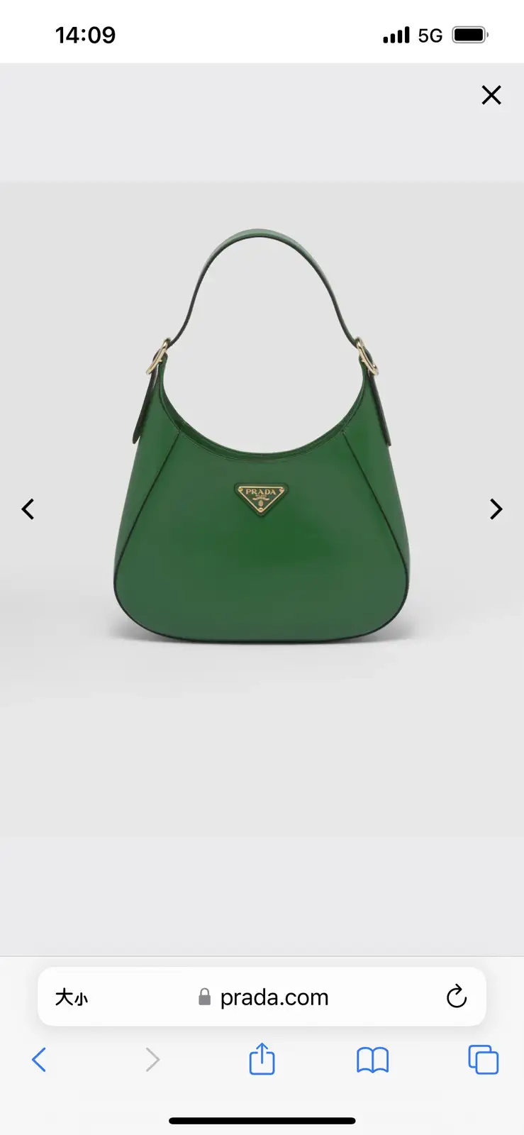 Prada Green Shoulder Bag image 1
