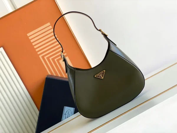 Prada Olive Green Hobo Shoulder Bag image 1