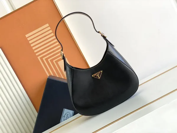 Prada Black Leather Shoulder Bag image 1