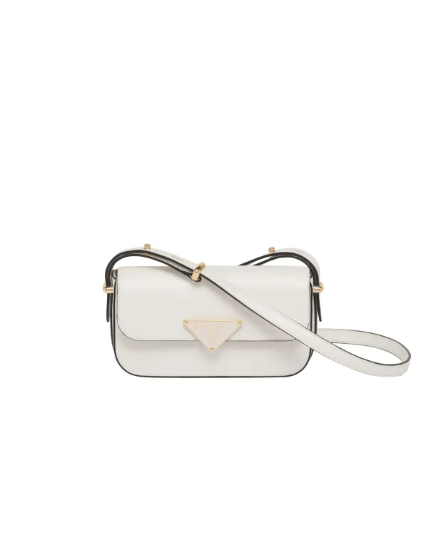 Prada White Shoulder Bag with Triangle Logo image 1