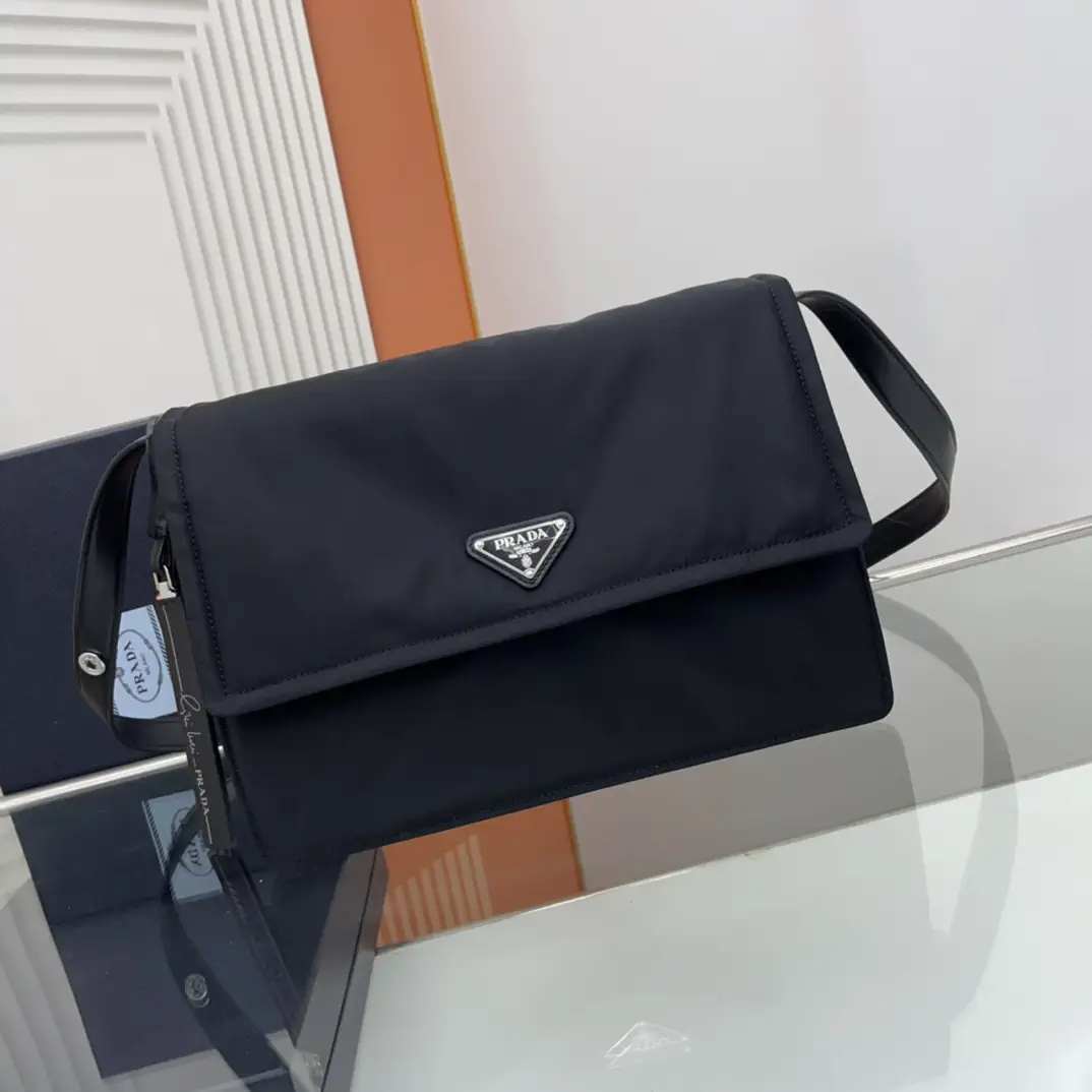 Prada Black Nylon Shoulder Bag image 1