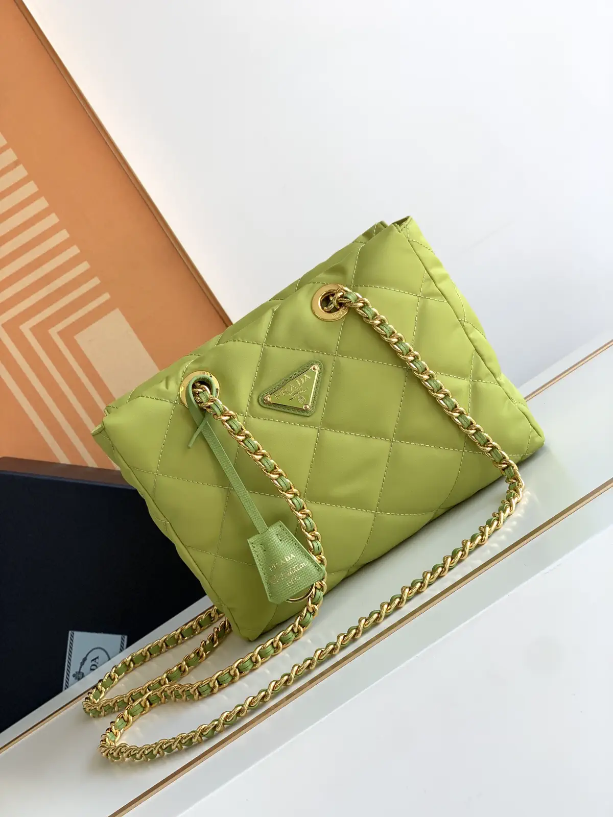 Prada Quilted Nylon Chain Shoulder Bag image 1