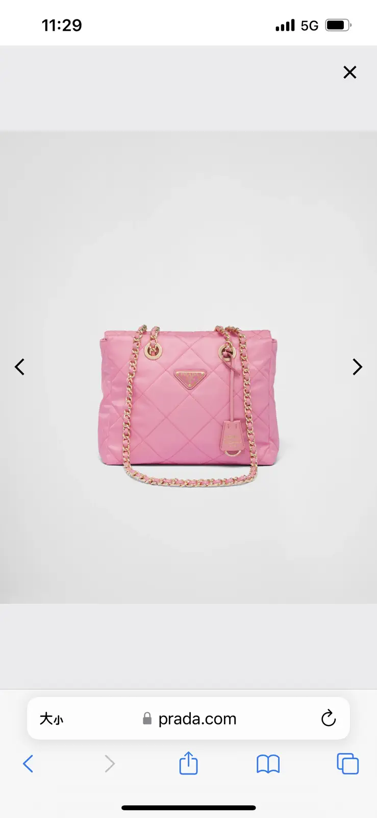 Prada Quilted Chain Shoulder Bag image 1