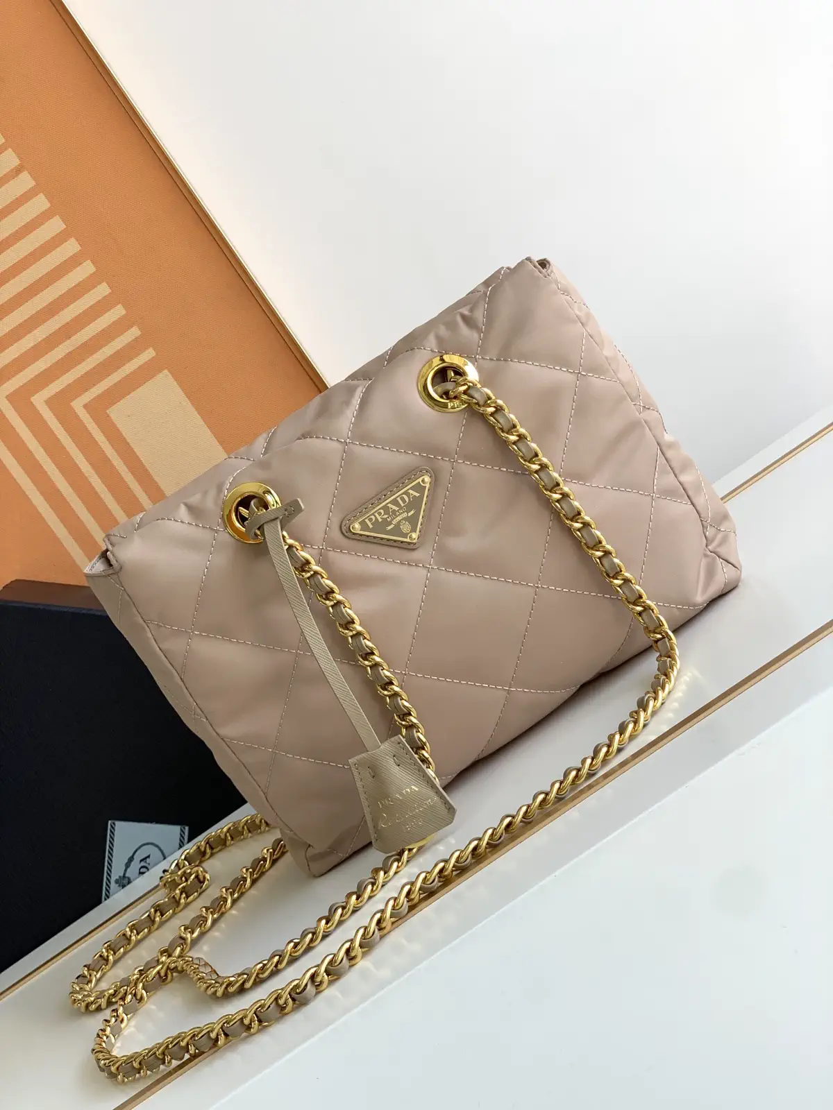 Prada Quilted Nylon Chain Shoulder Bag image 1