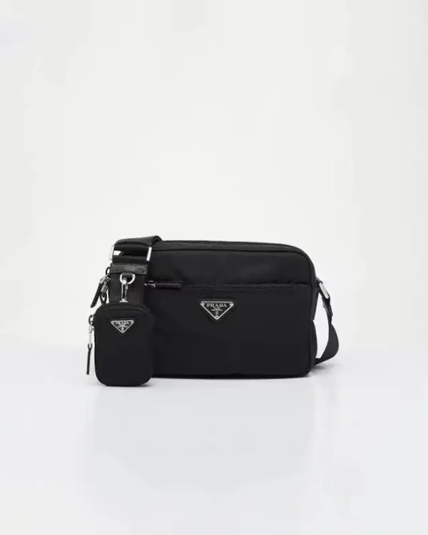 Prada Black Crossbody Bag with Attached Pouch image 1