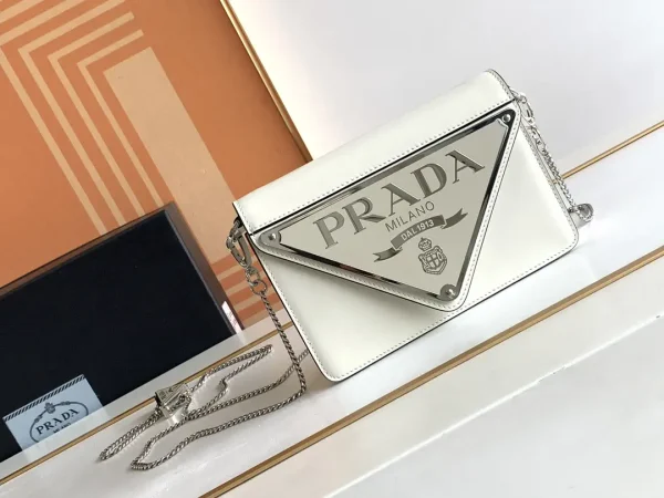 Prada Triangle Logo Flap Crossbody Bag image 1