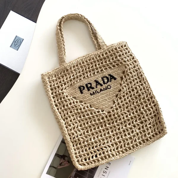 Prada Raffia Tote Bag image 1