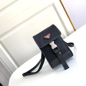 Prada Black Nylon Phone Crossbody Bag image 1