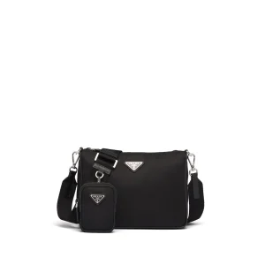 Prada Black Crossbody Bag with Attached Pouch image 1