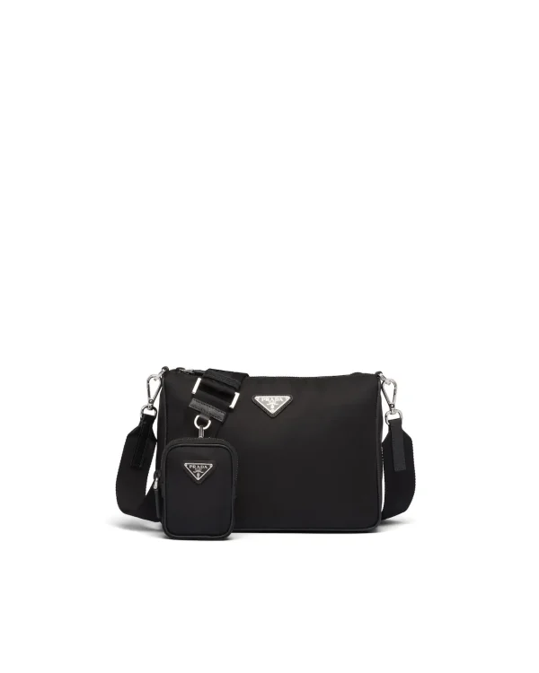 Prada Black Crossbody Bag with Attached Pouch image 1