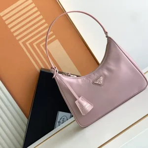 Prada Pink Nylon Hobo Shoulder Bag image 1
