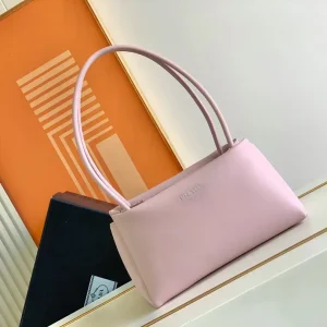 Prada Light Pink Leather Shoulder Bag image 1