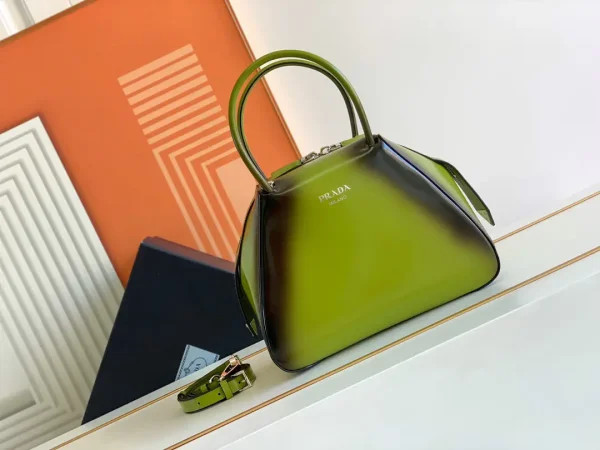Prada Gradient Green Top Handle Bag image 1