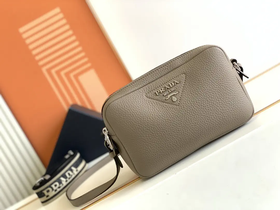 Prada Taupe Crossbody Bag with Interchangeable Straps image 1