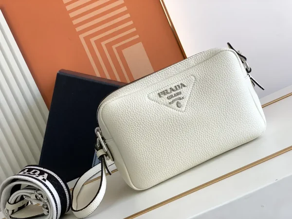 Prada White Crossbody Bag with Interchangeable Straps image 1