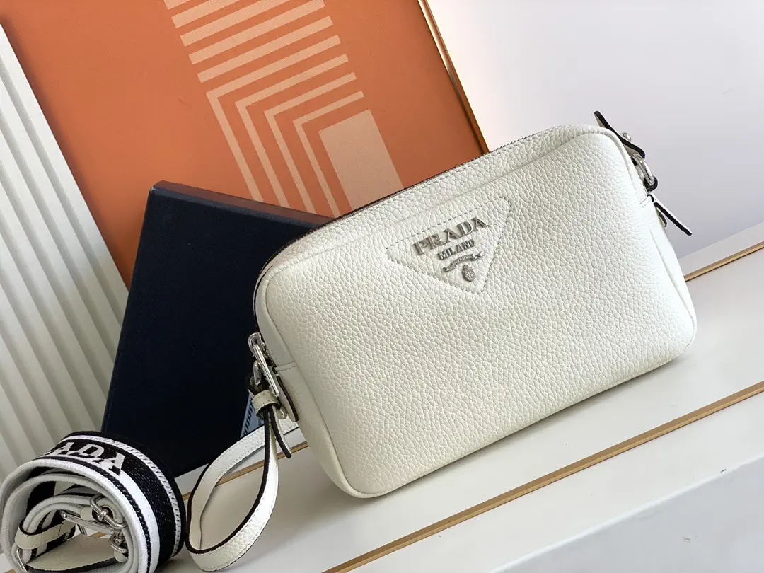 Prada White Crossbody Bag with Interchangeable Straps image 1