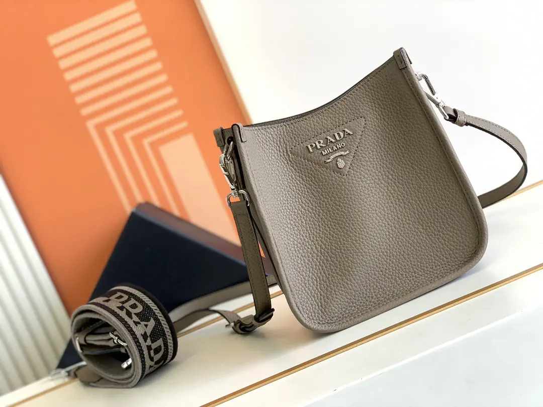 Prada Mini Leather Shoulder Bag with Detachable Straps image 1