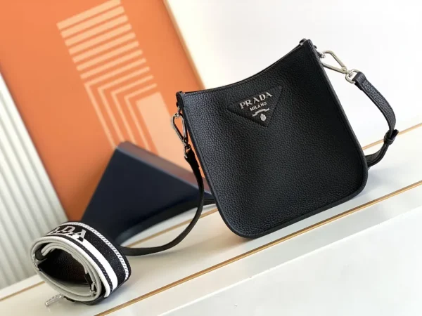 Prada Leather Mini Shoulder Bag with Detachable Straps image 1