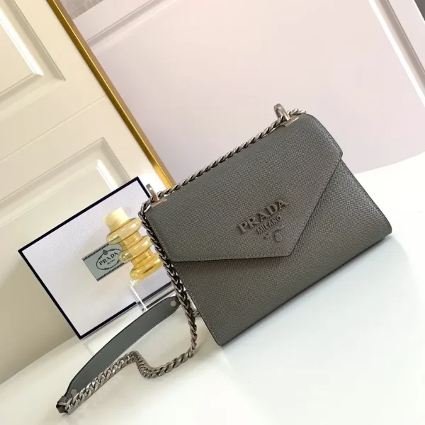 Prada Saffiano Leather Envelope Flap Shoulder Bag image 1