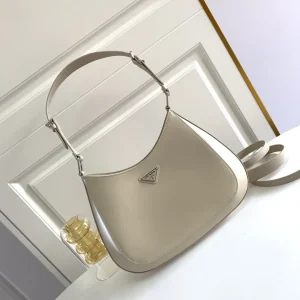 Prada Beige Leather Shoulder Bag with Interchangeable Straps image 1