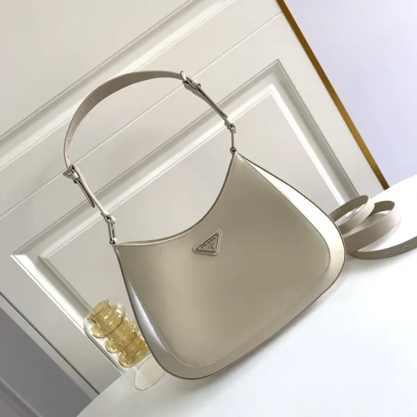 Prada Beige Leather Shoulder Bag with Interchangeable Straps image 1