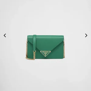 Prada Green Envelope Chain Shoulder Bag image 1
