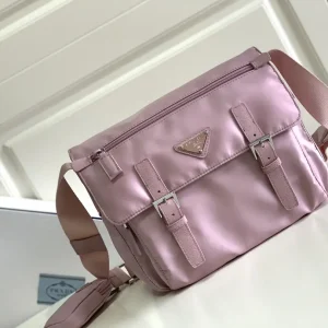 Prada Pink Messenger Bag with Detachable Pouch image 1