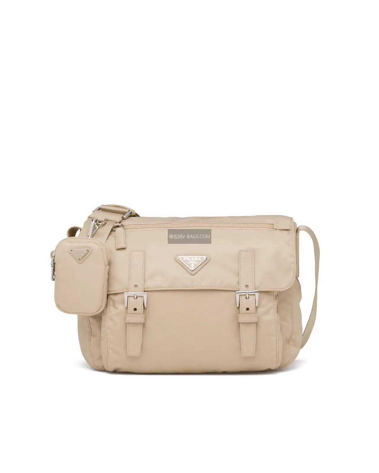 Prada Beige Crossbody Bag with Pouch image 1