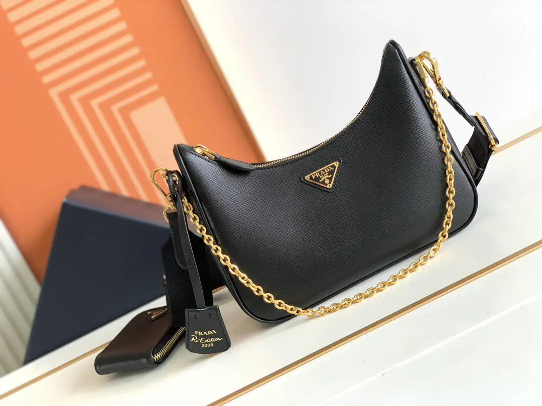 Prada Re-Edition 2005 Saffiano Leather Hobo Bag image 1