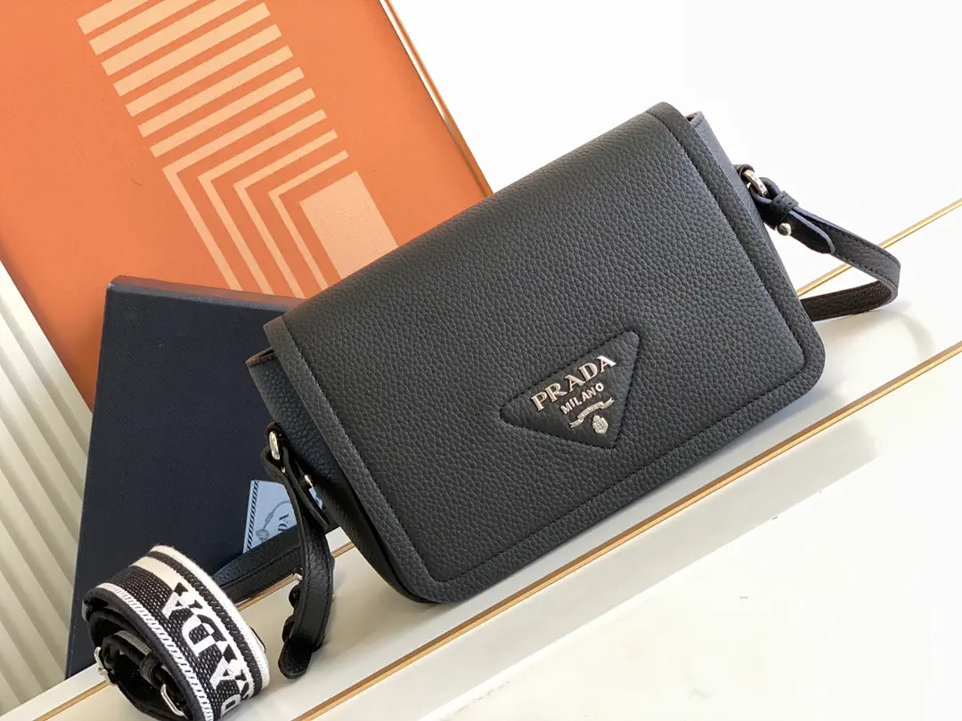 Prada Black Crossbody Bag with Interchangeable Straps image 1
