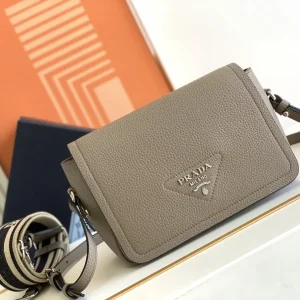 Prada Taupe Crossbody Bag with Interchangeable Straps image 1