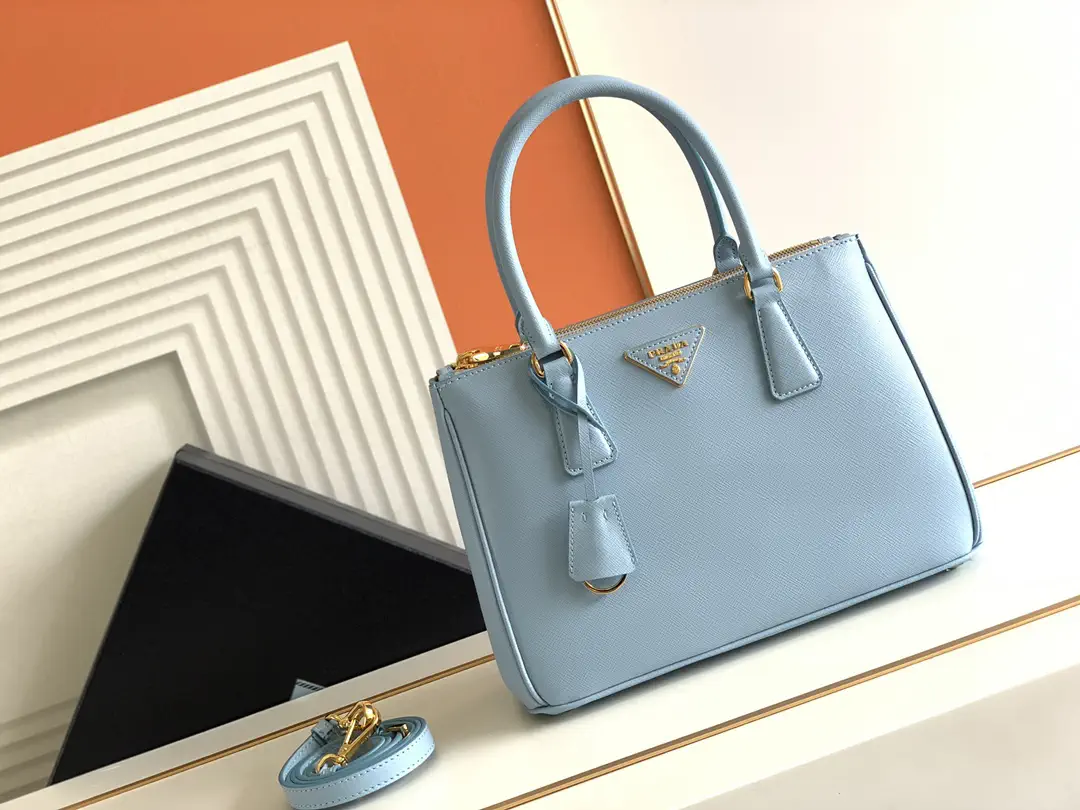 Prada Light Blue Galleria Top Handle Bag image 1