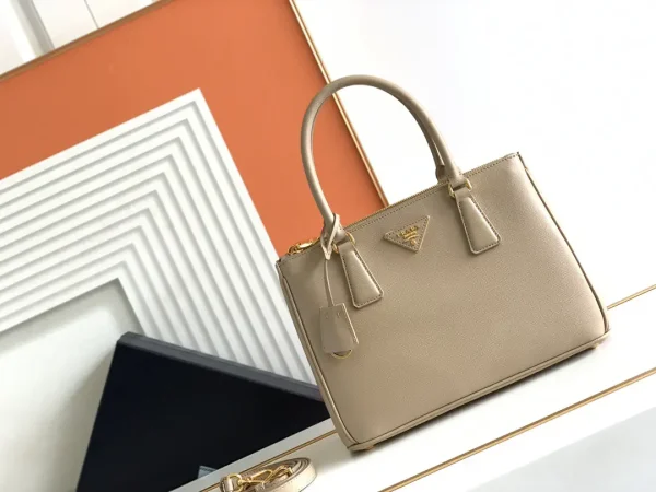 Prada Beige Galleria Top Handle Bag image 1