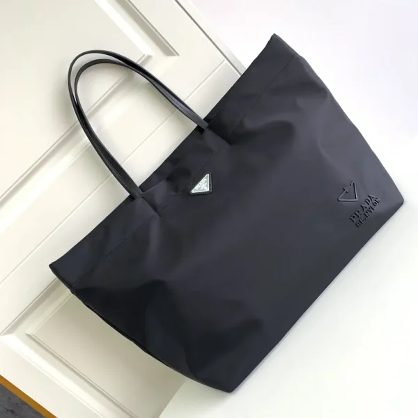 Prada Black Re-Nylon Medium Tote Bag image 1