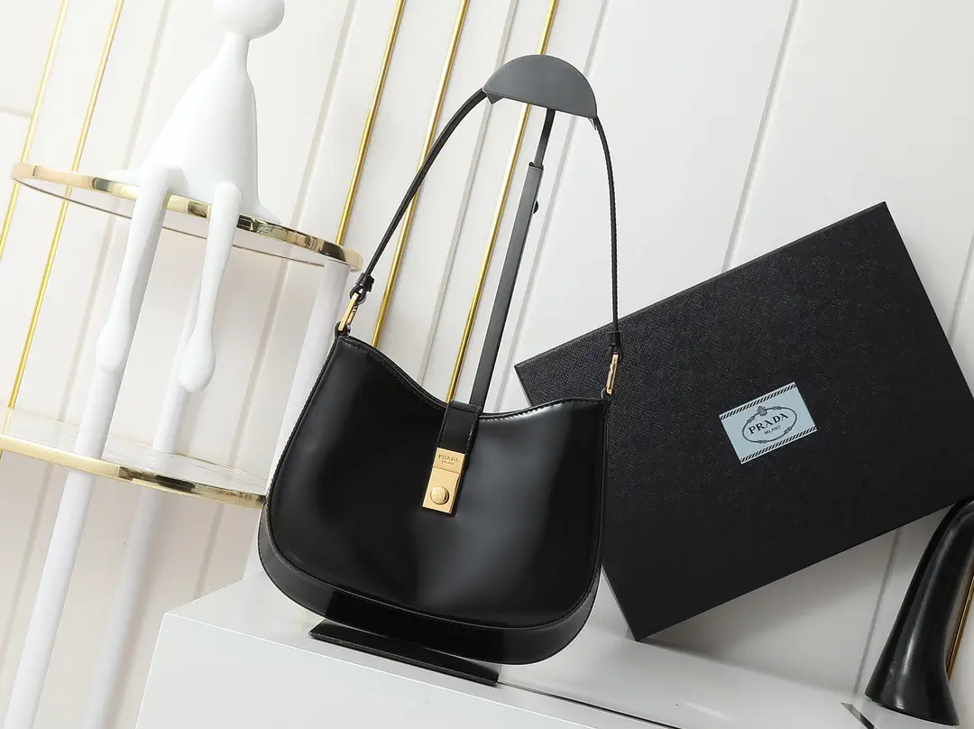 Prada Lock Closure Shoulder Bag image 1