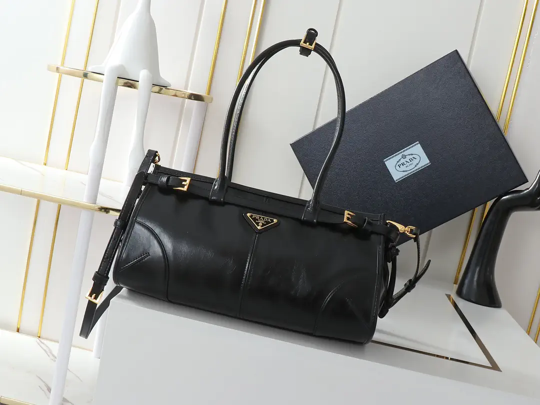 Prada Black Top Handle Crossbody Bag image 1