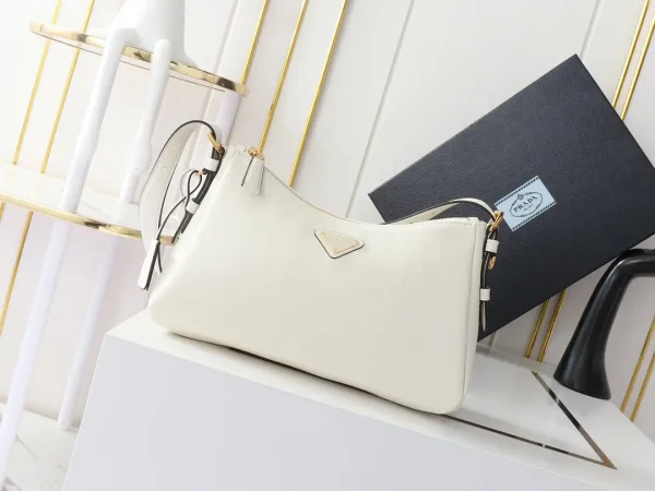 Prada Leather Hobo Shoulder Bag image 1