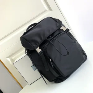 Prada Nylon Backpack with Saffiano Leather Trim image 1