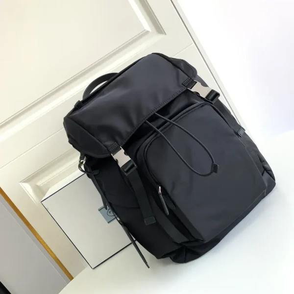Prada Nylon Backpack with Saffiano Leather Trim image 1