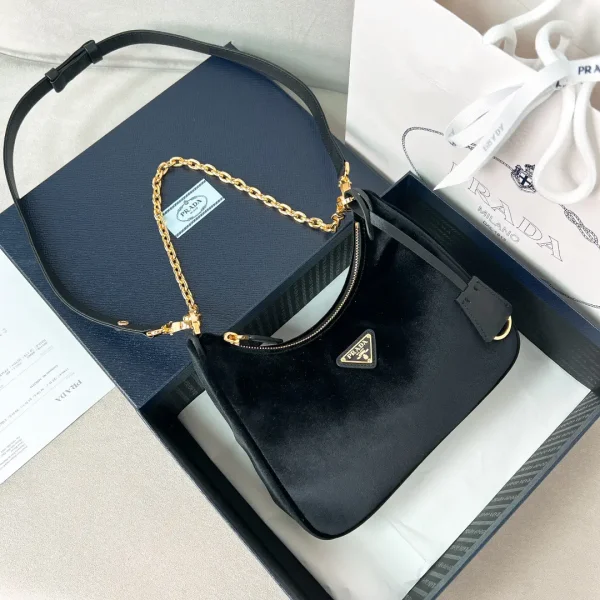 Prada Velvet Hobo Shoulder Bag image 1