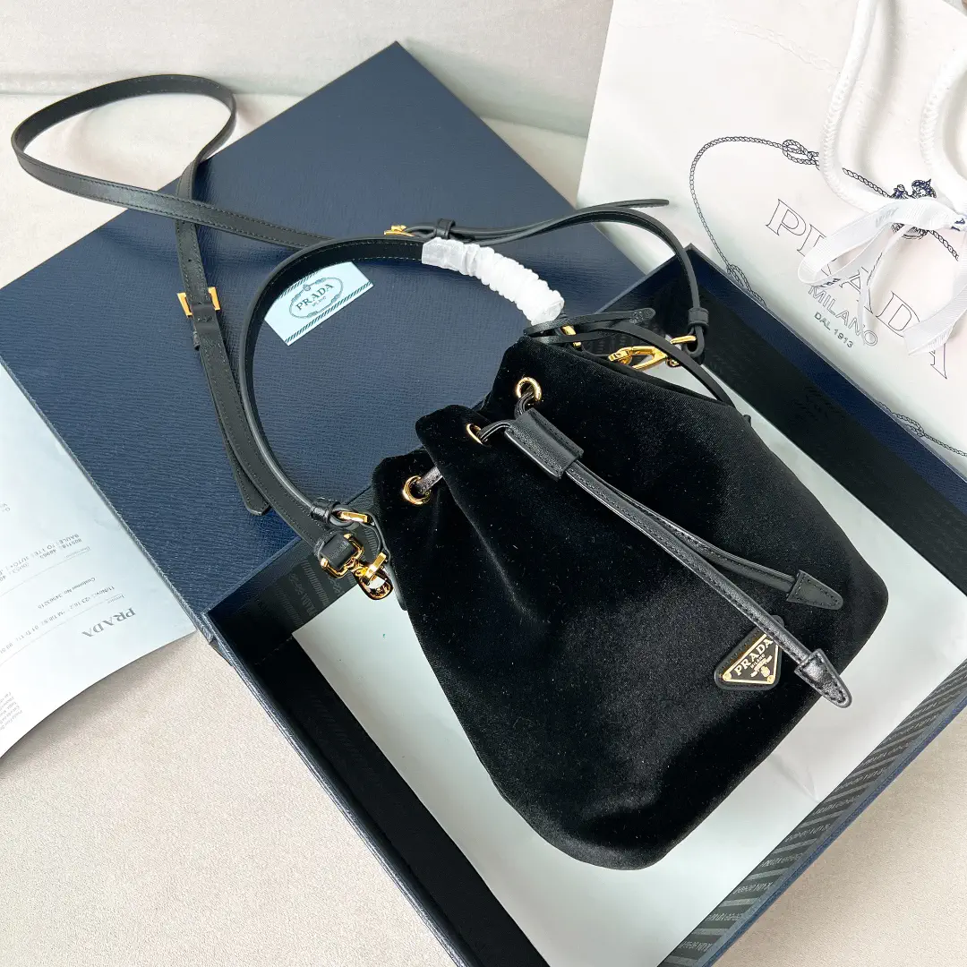 Prada Velvet Bucket Bag image 1