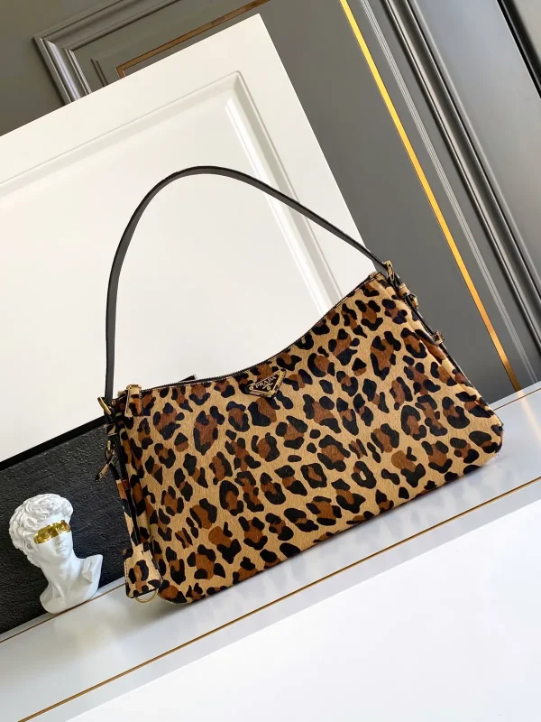 Prada Leopard Print Hobo Shoulder Bag image 1
