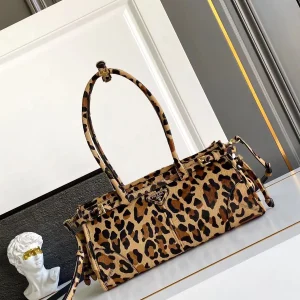 Prada Leopard Print Top Handle Crossbody Bag image 1