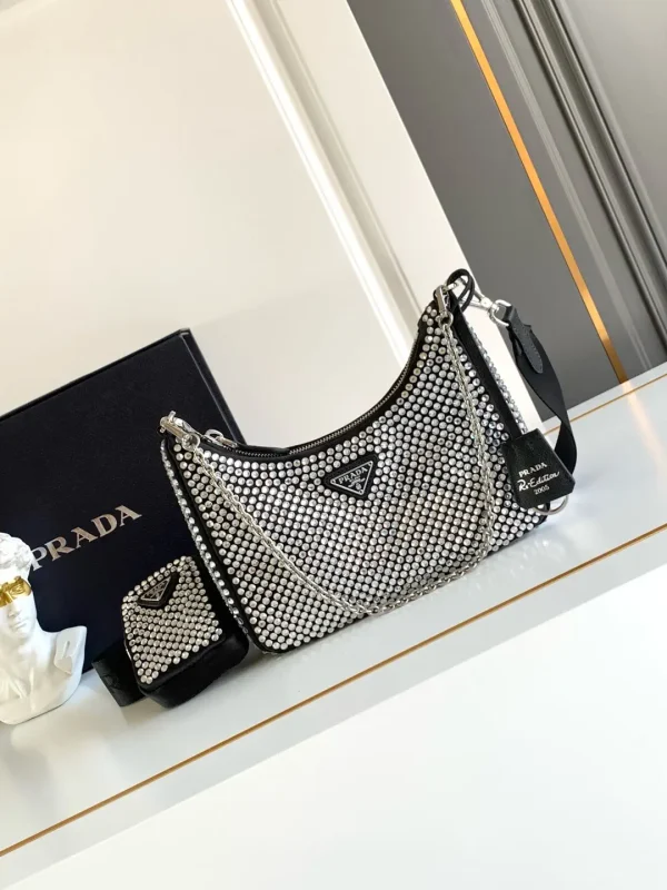 Prada Rhinestone Three-in-One Shoulder Bag image 1