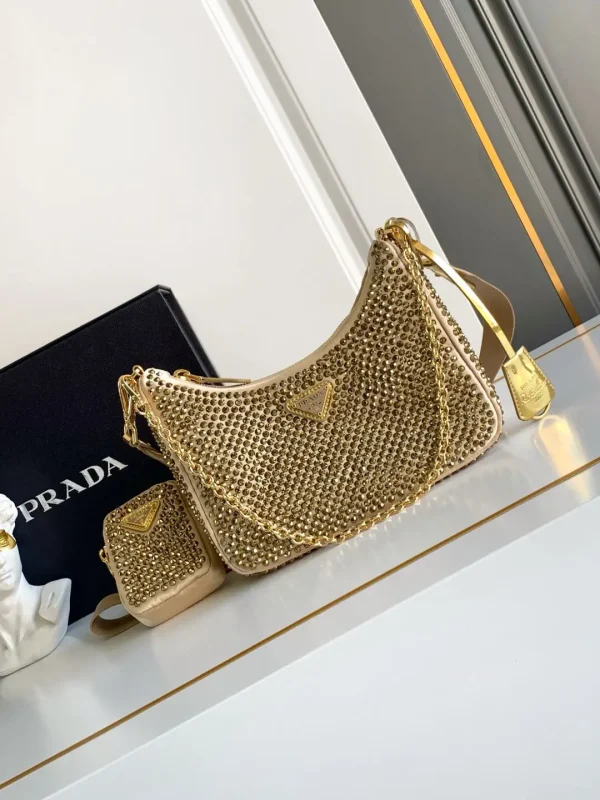 Prada Rhinestone Three-in-One Shoulder Bag image 1