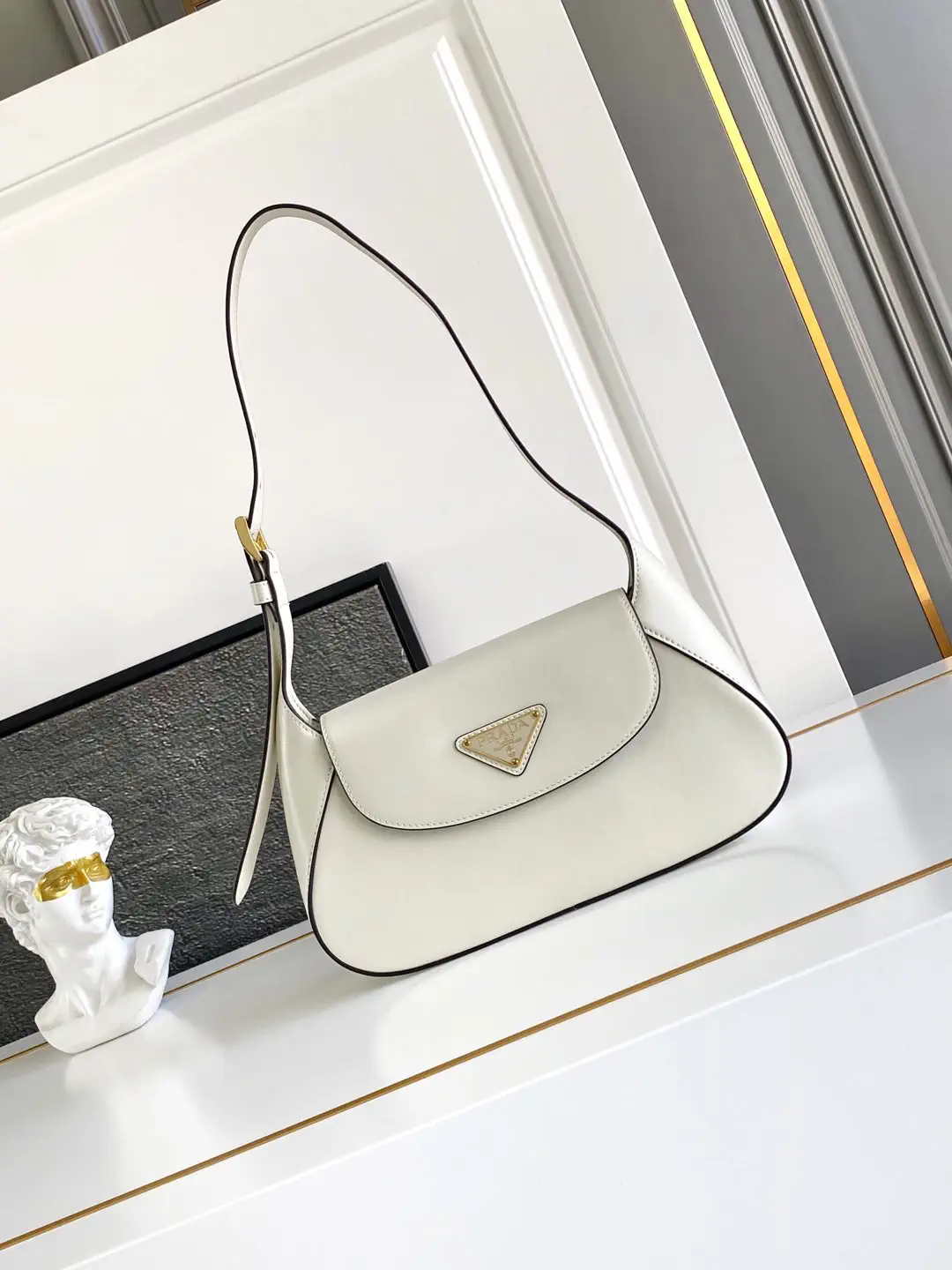 Prada Leather Shoulder Bag image 1