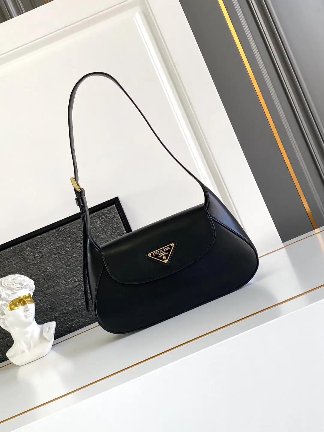Prada Leather Shoulder Bag image 1