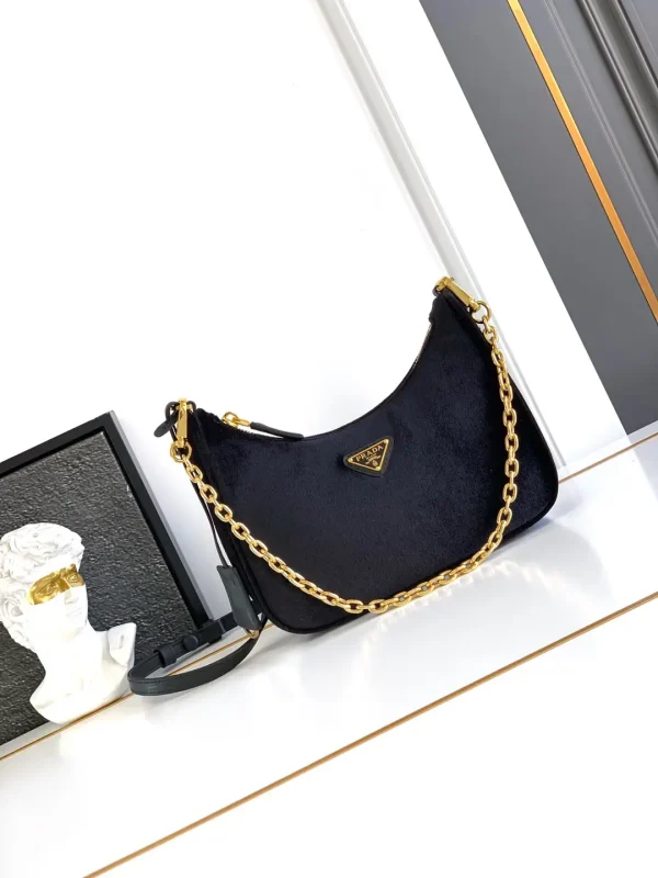 Prada Velvet Hobo Shoulder Bag image 1