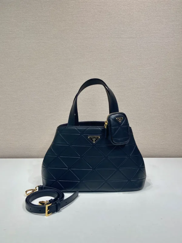 Prada Quilted Tote Bag with Attached Pouch image 1